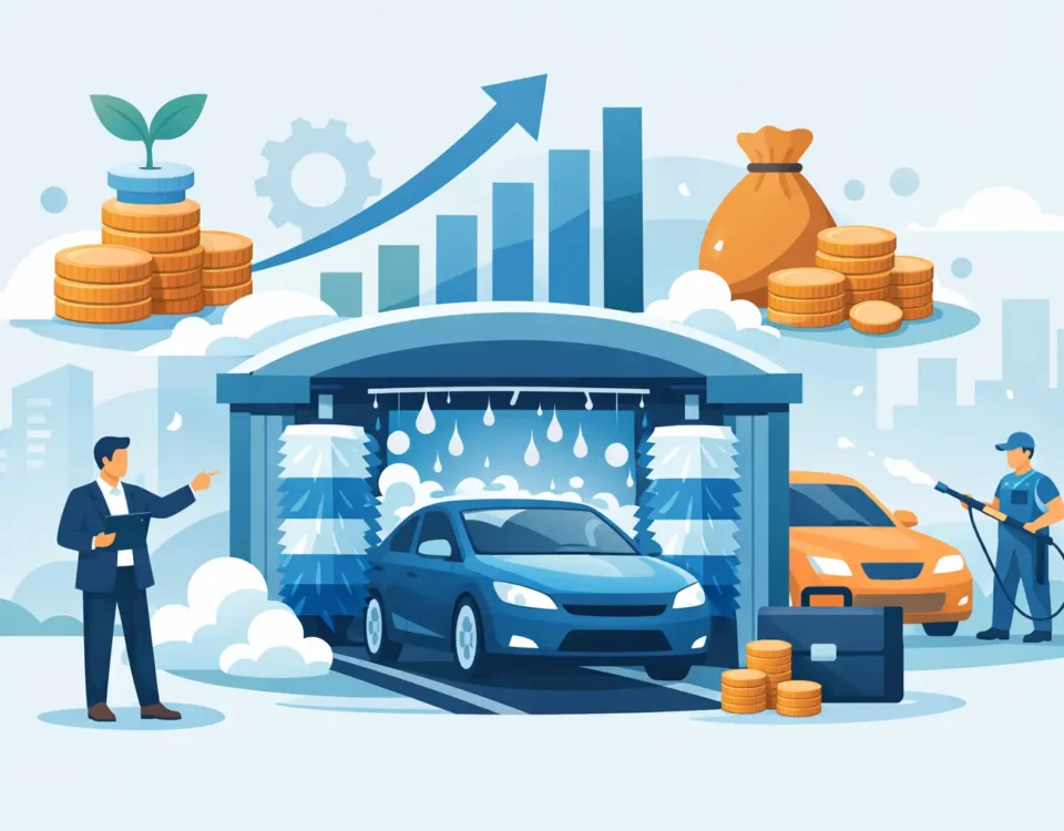Negocio de autolavado: rentable y escalable