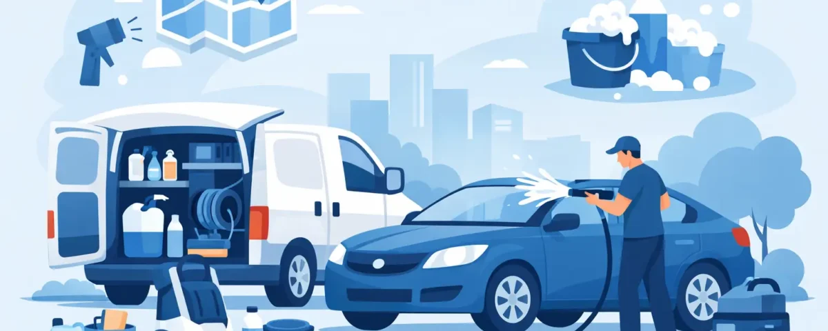 Qué se necesita para autolavado móvil