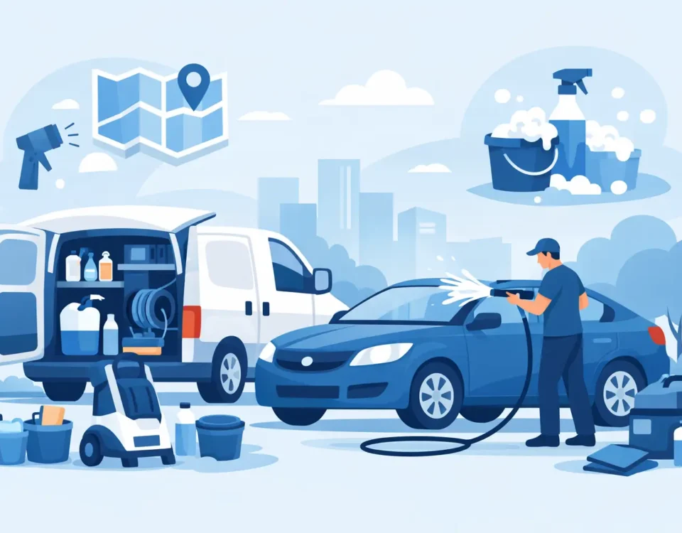 Qué se necesita para autolavado móvil