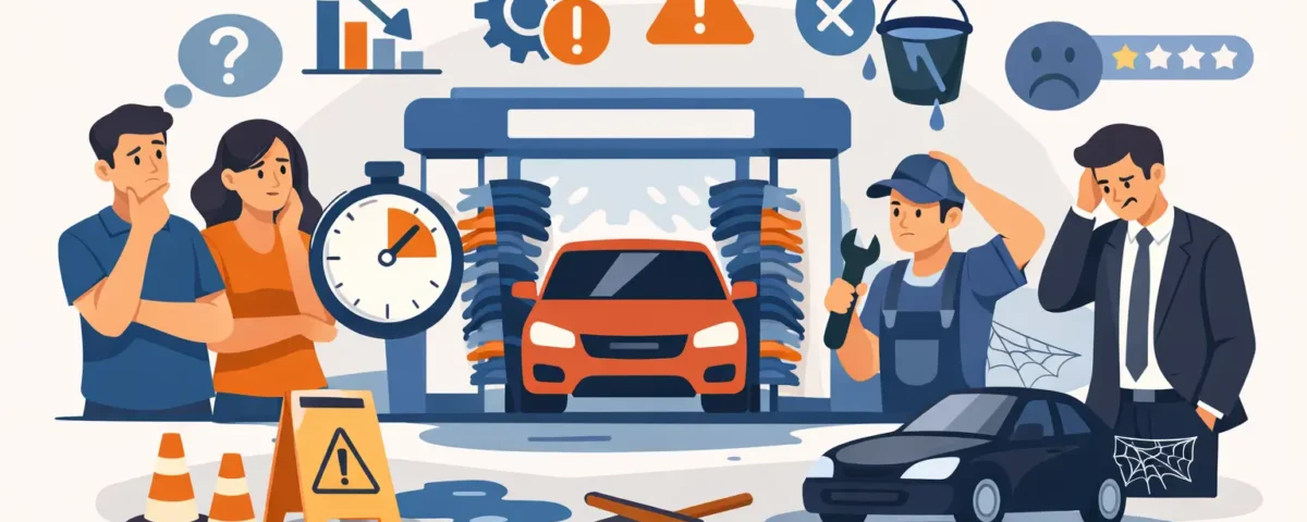 9 errores al montar autolavado que frenan ventas