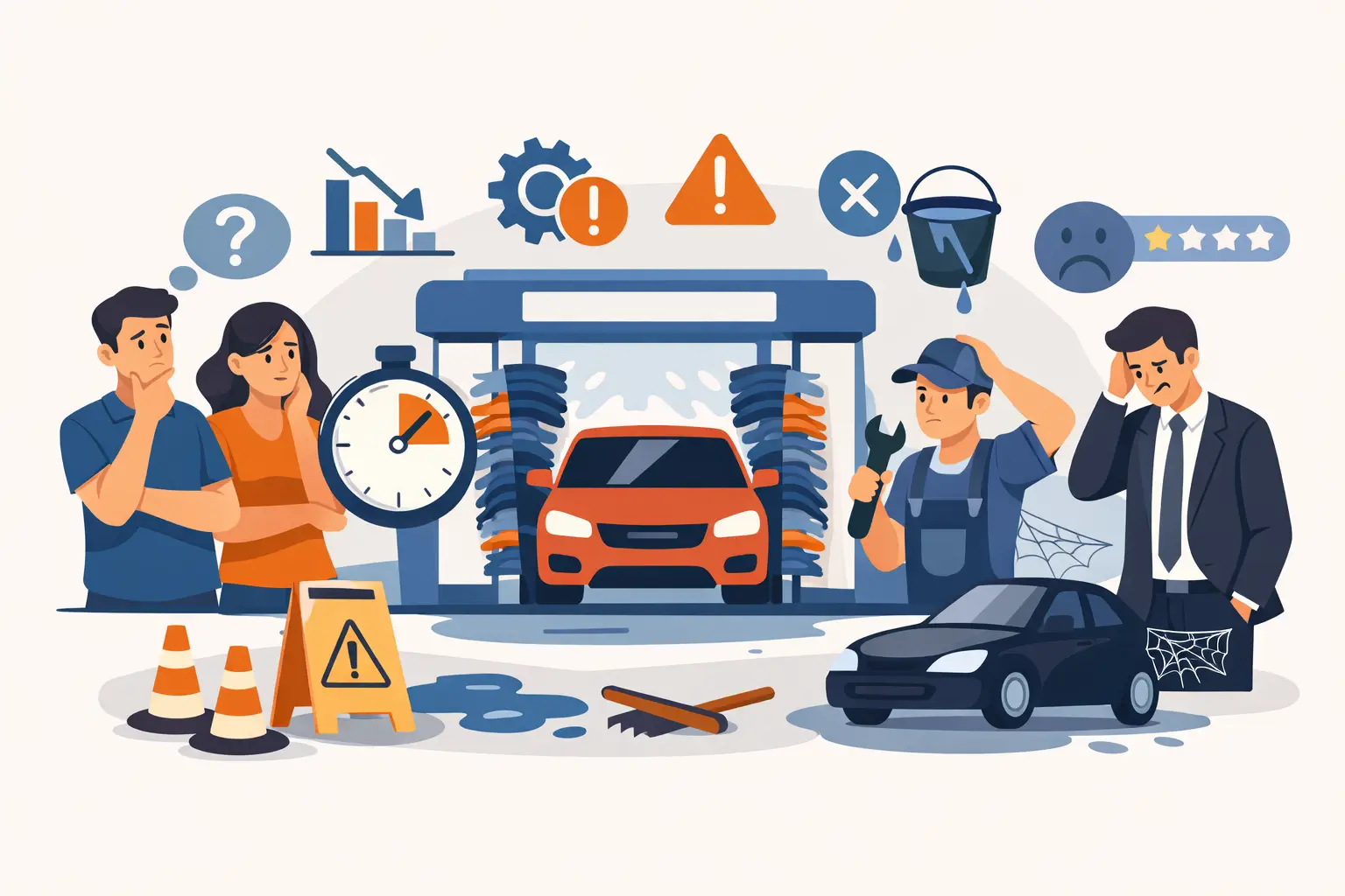 9 errores al montar autolavado que frenan ventas
