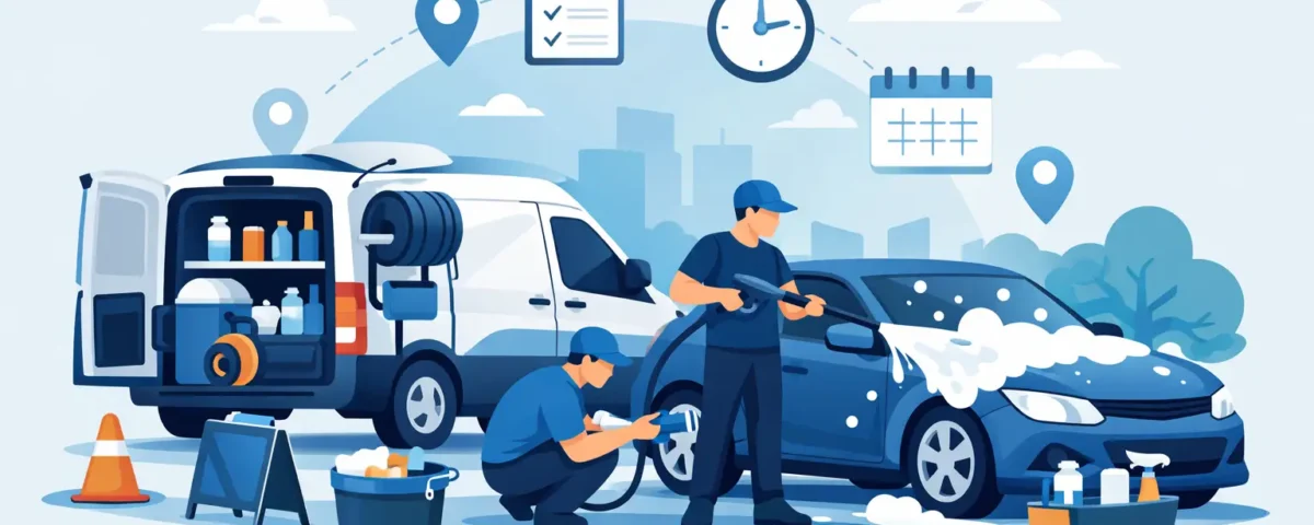Cómo iniciar autolavado móvil con orden