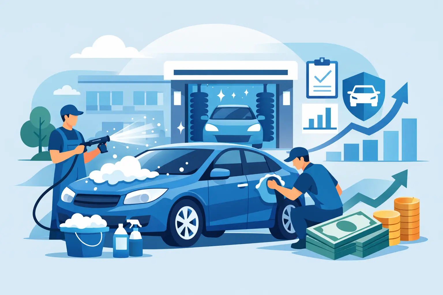 Guía negocio lavado automotriz rentable