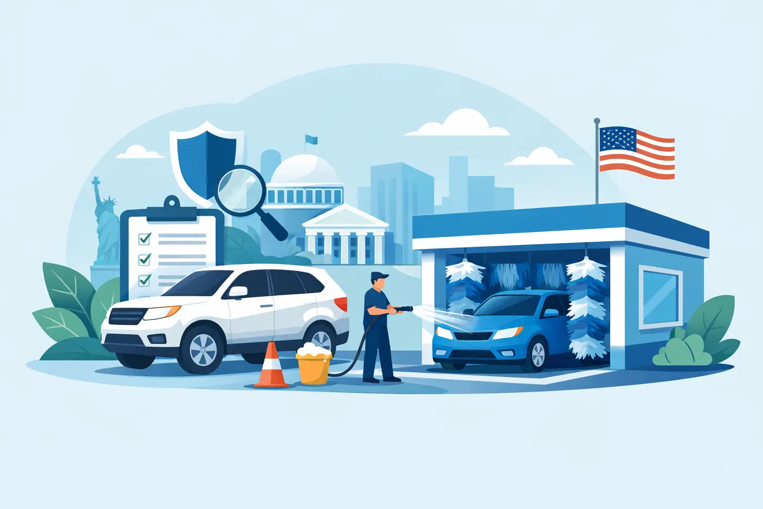 Qué permisos necesita un autolavado en USA