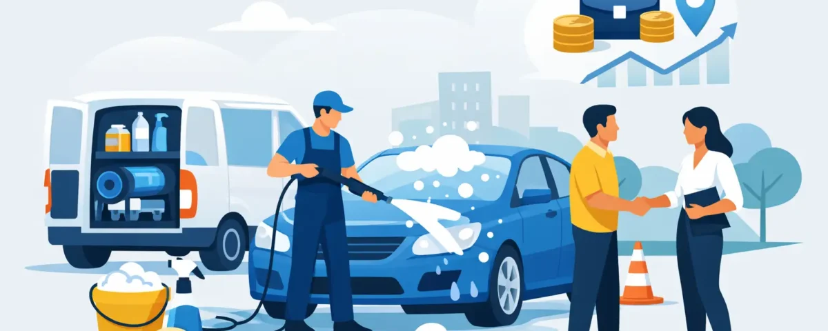 Ventajas del autolavado móvil para emprender