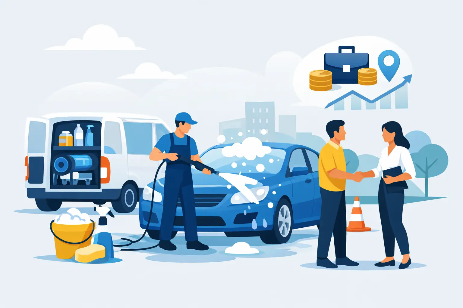 Ventajas del autolavado móvil para emprender