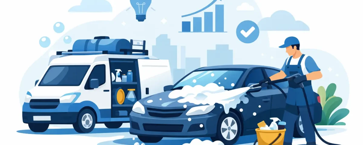 Autolavado móvil profesional para emprender