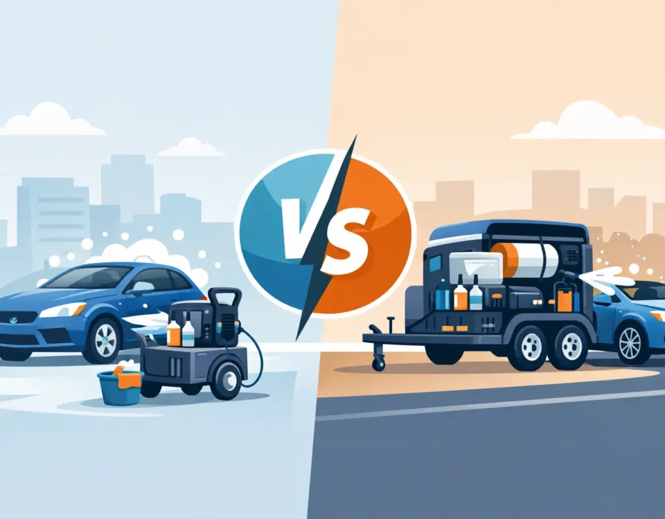 Carrito autolavado vs remolque: cuál conviene