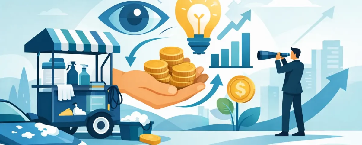 Cómo financiar carrito de autolavado con visión