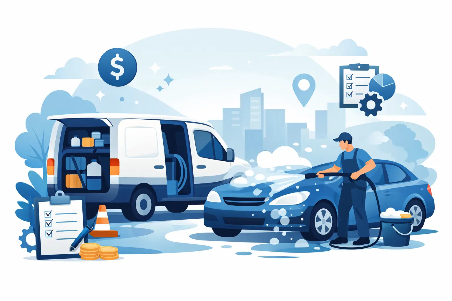 Ejemplo de plan para un autolavado móvil