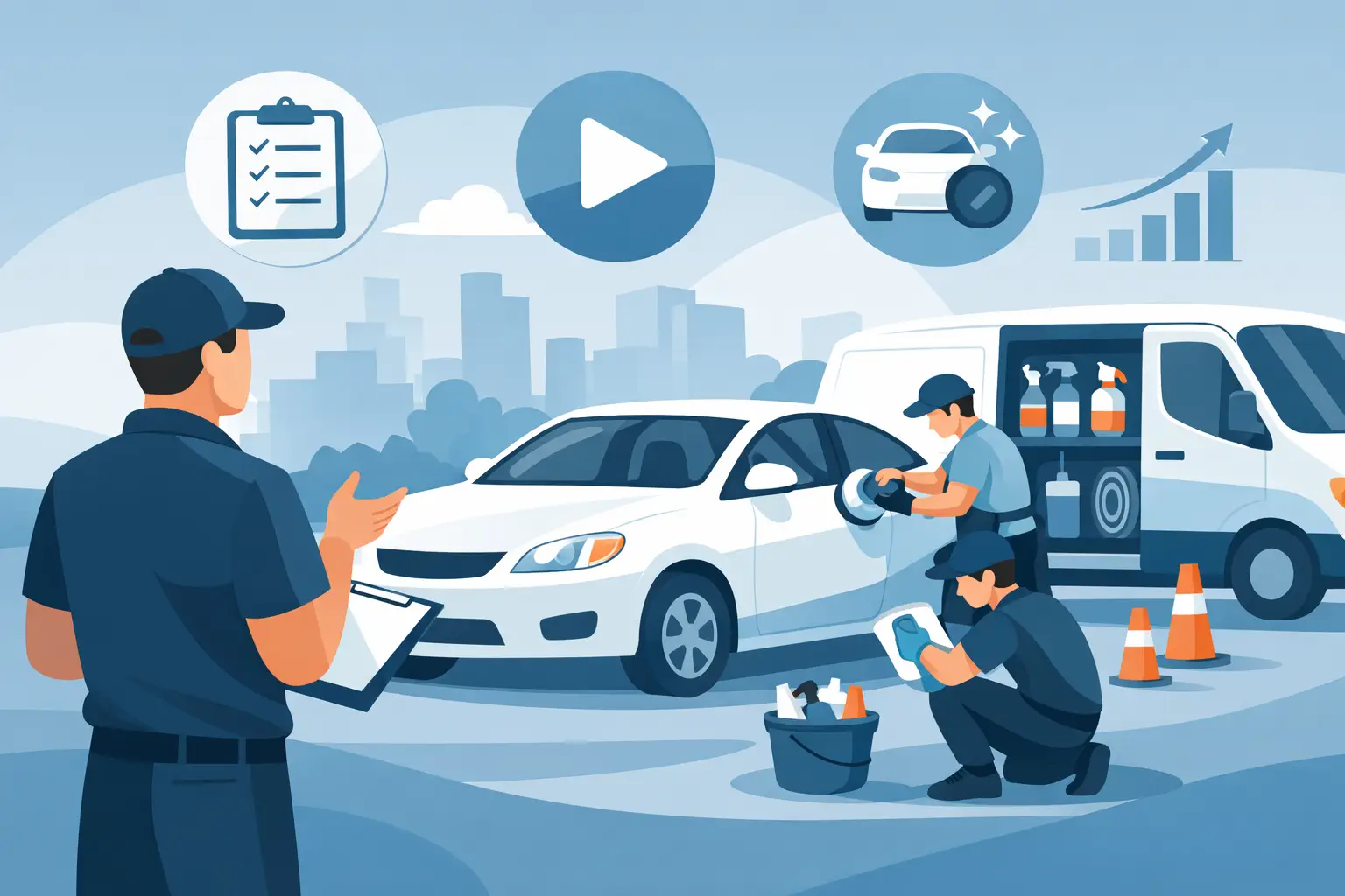 Capacitación para detailing móvil que vende
