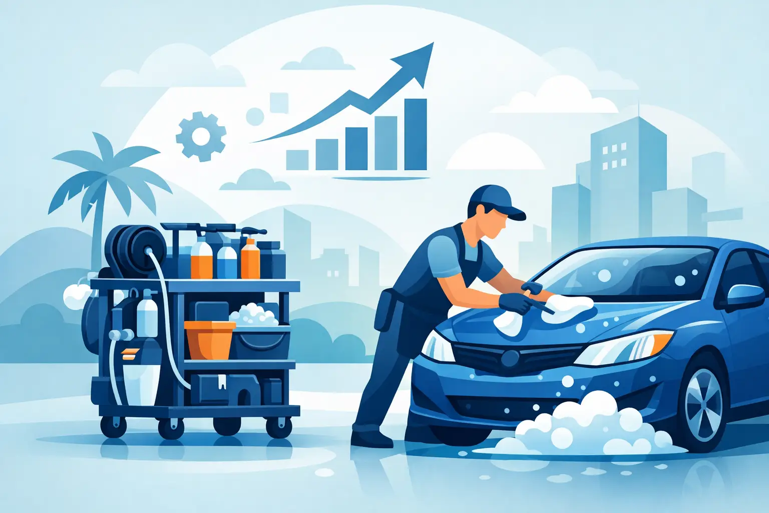 Carritos de autolavado para emprender con ventaja