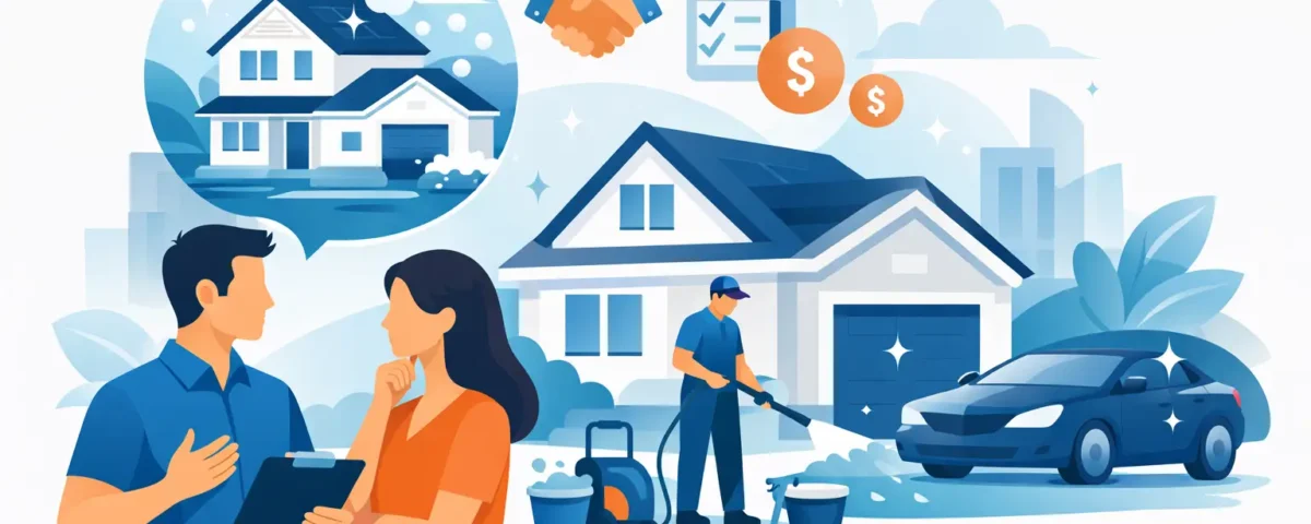 Cómo vender lavado residencial y ganar clientes