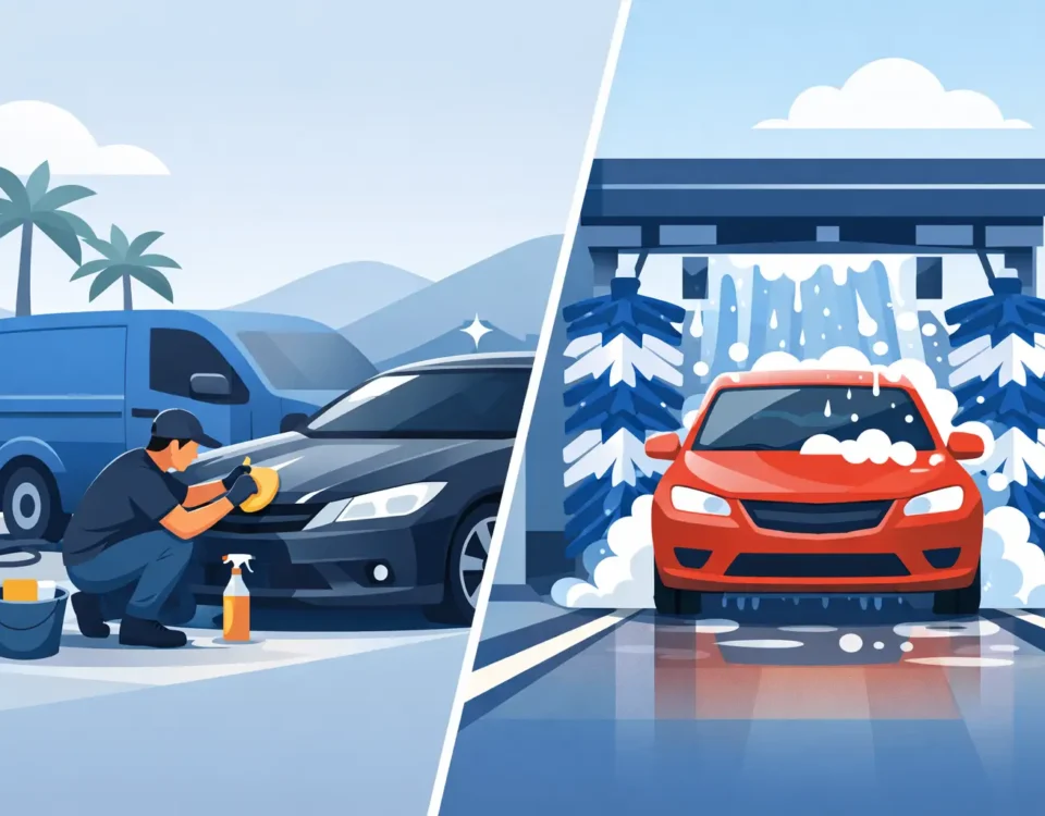 Detailing móvil vs autolavado, ¿qué conviene más?