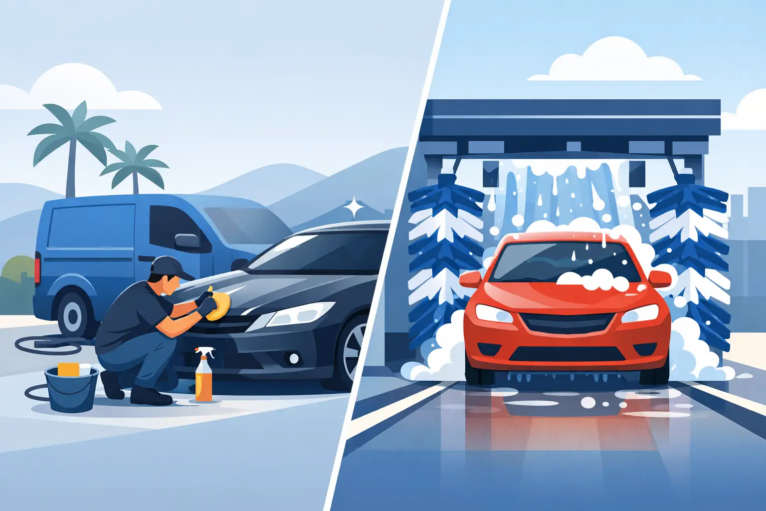 Detailing móvil vs autolavado, ¿qué conviene más?