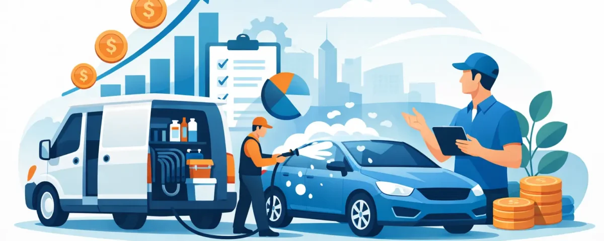 Guía de inversión rentable para auto lavado móvil