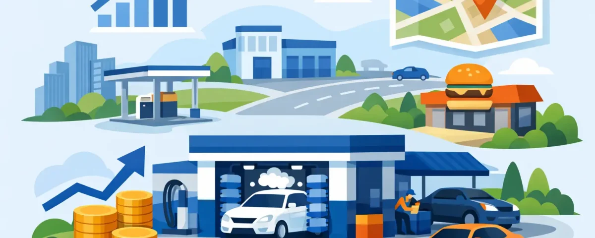 Mejores ubicaciones para autolavado rentable
