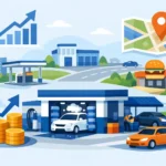 Mejores ubicaciones para autolavado rentable