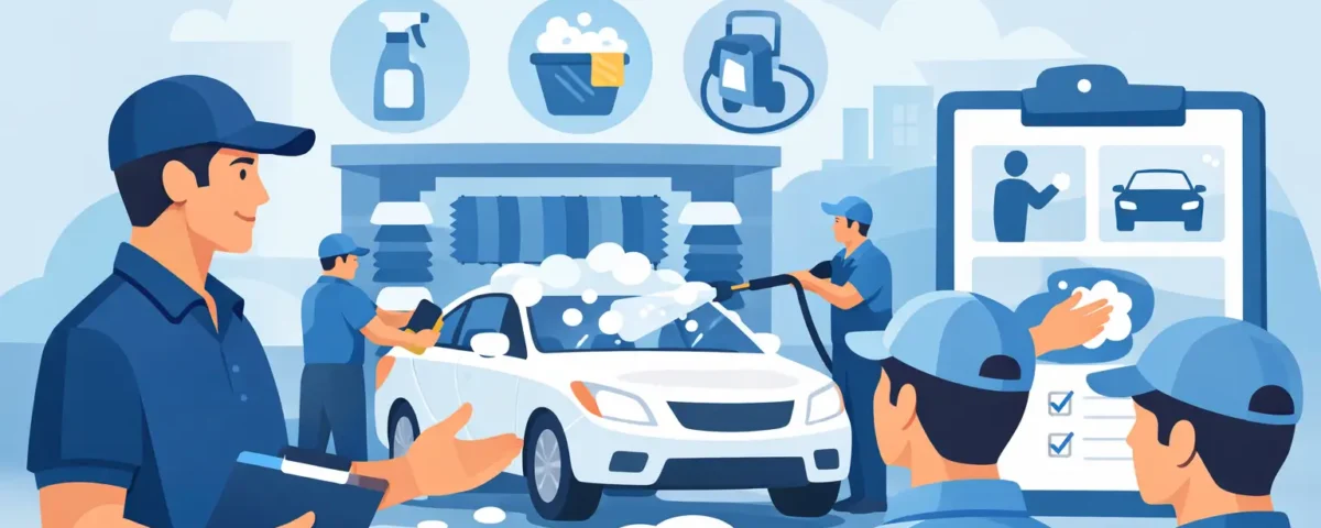 Cómo capacitar personal de autolavado eficaz