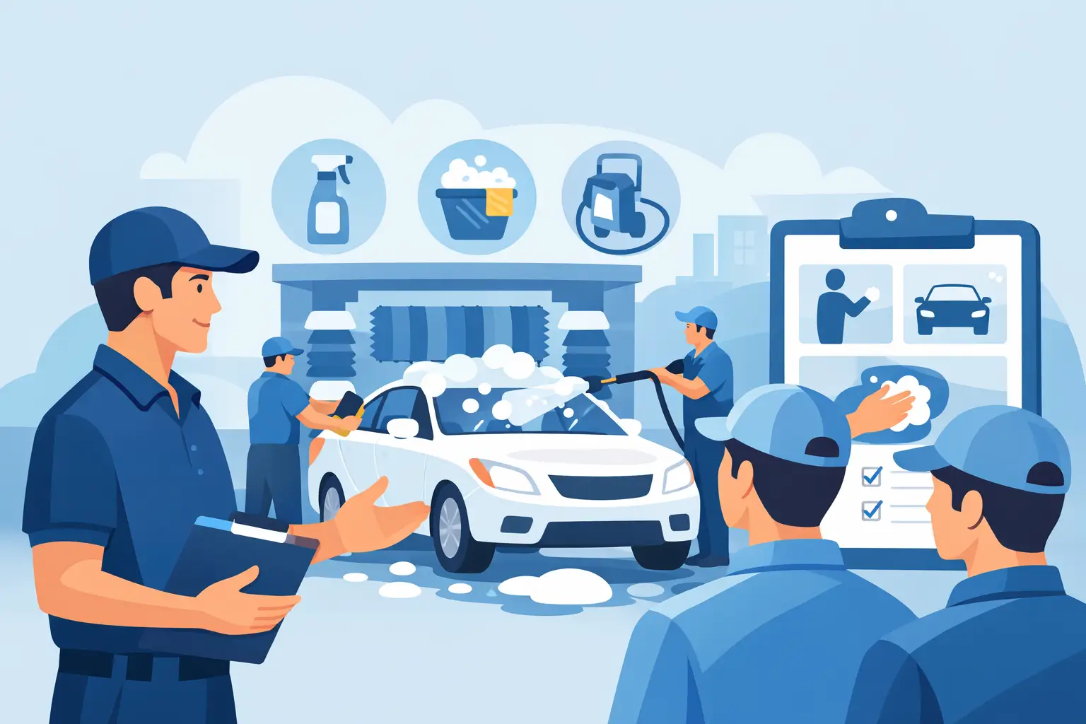 Cómo capacitar personal de autolavado eficaz