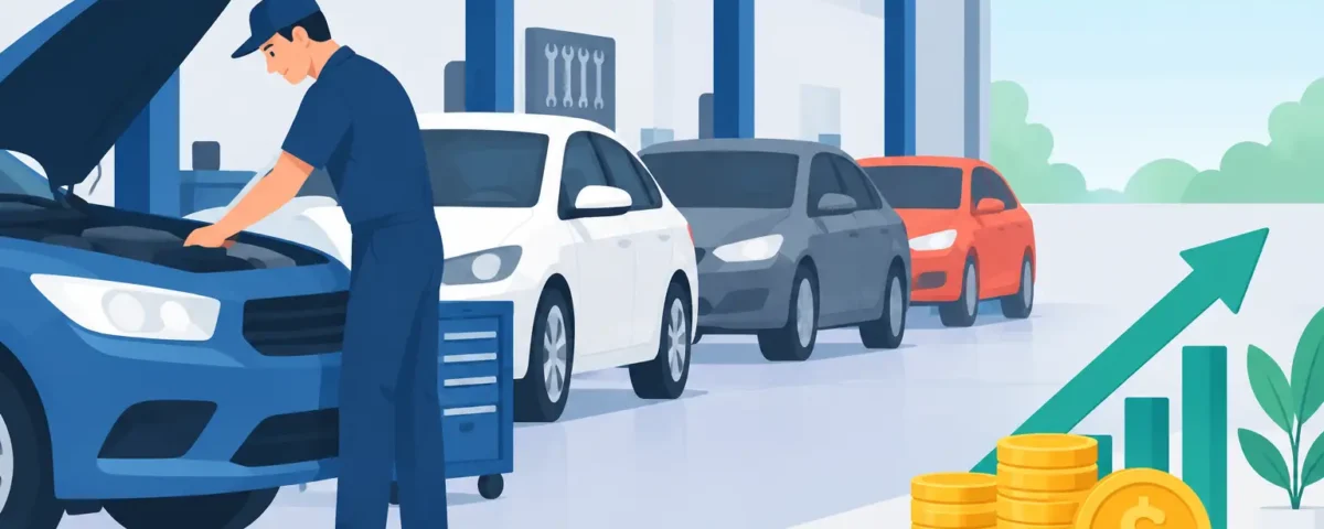 ¿Cuántos autos atender diariamente para ganar?