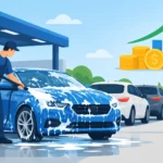 ¿Cuántos autos lavar al día para ganar dinero?