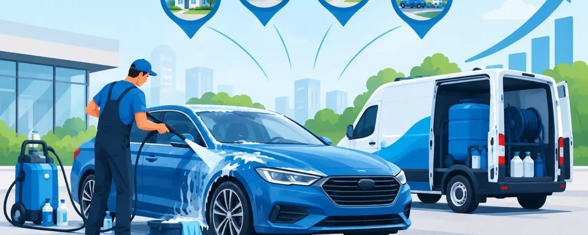 Dónde instalar lavado móvil para vender más