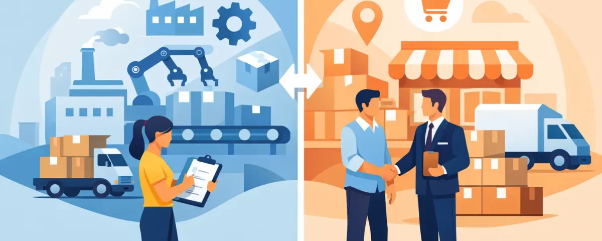 Fabricante directo vs distribuidor para emprender