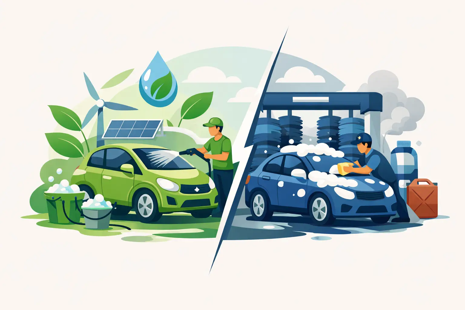 Lavado ecológico vs tradicional: cuál conviene