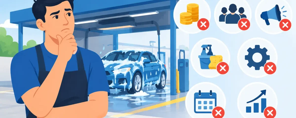 10 errores de emprendedores de autolavado