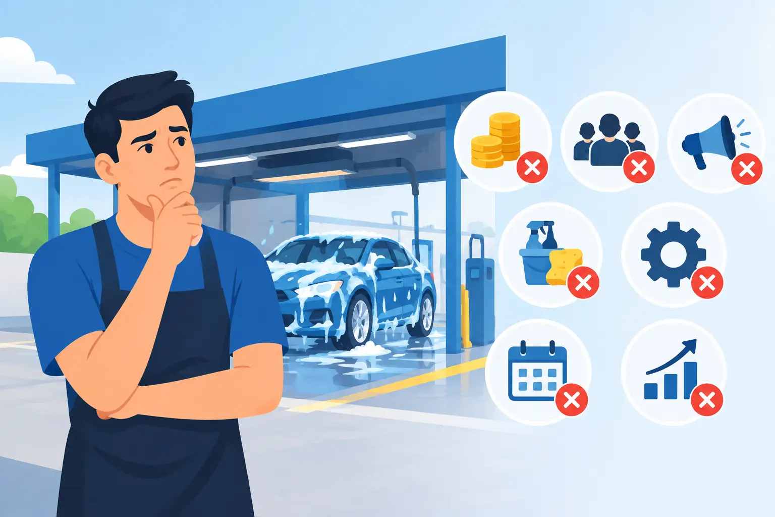 10 errores de emprendedores de autolavado