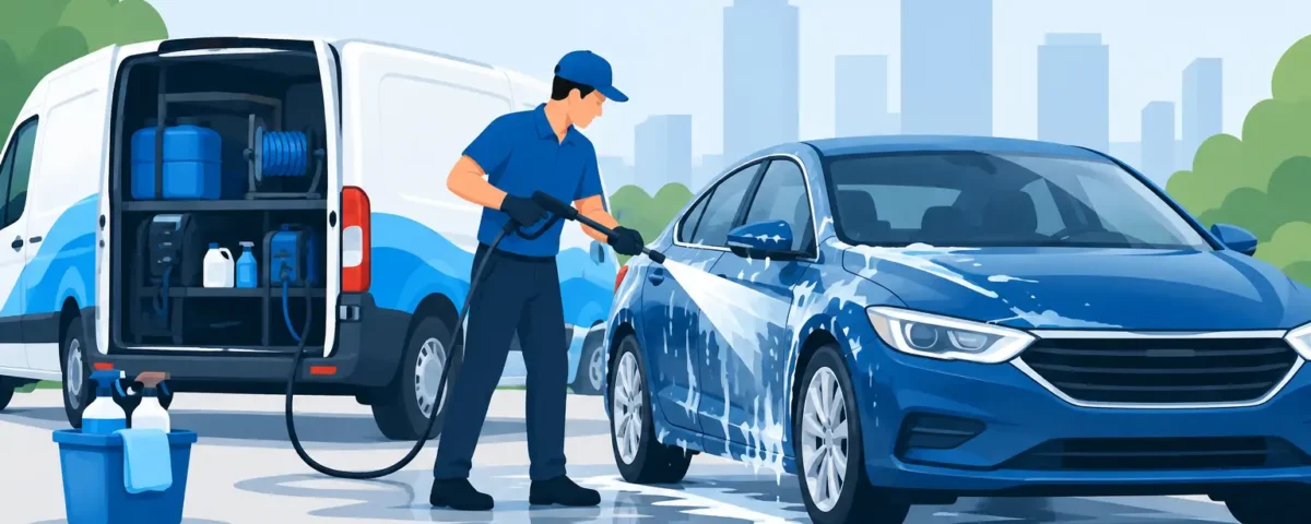 Guía de operación diaria para autolavado móvil