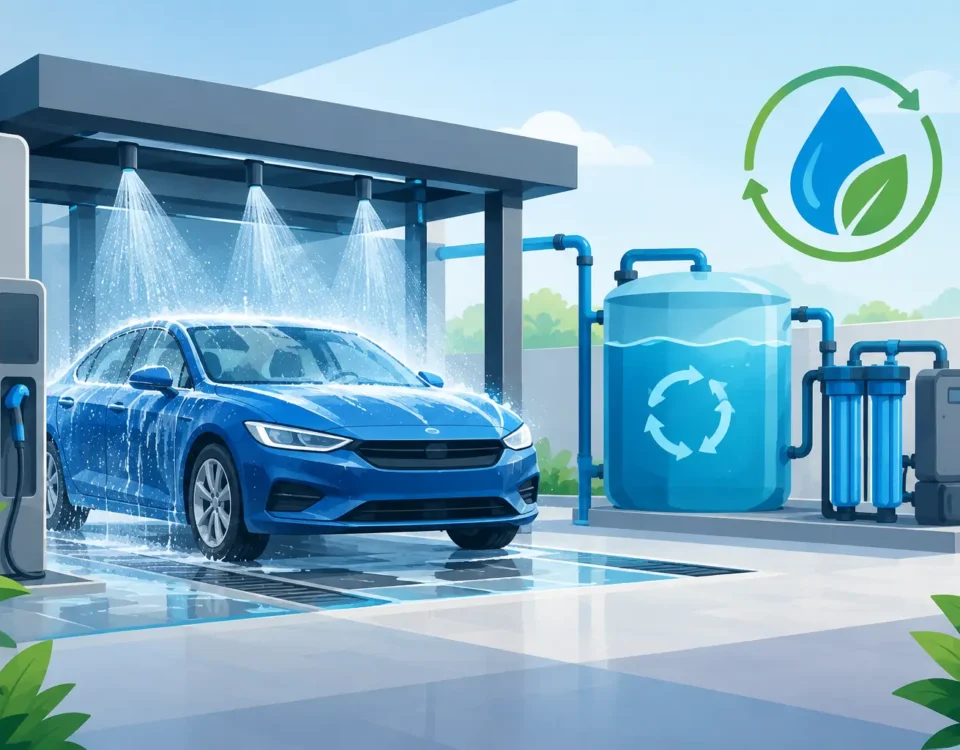 Tecnología para ahorrar agua en autolavado