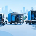 Tipos de unidades móviles para auto lavado